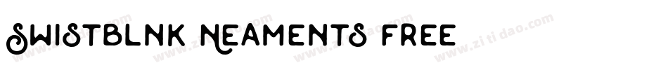 Swistblnk Neaments Free字体转换